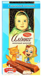 Mléčná čokoláda Alenka s mléčnou náplní 100g