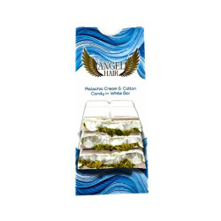 Bílá čokoláda s pistáciovým krémem a cukrovou vatou 80g Angel Hair