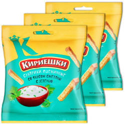 Krutony Smetana s bylinky 100g Kiriyeshki