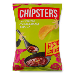 Bramborové chipsy s příchutí Tajská omáčka 100g Chipsters