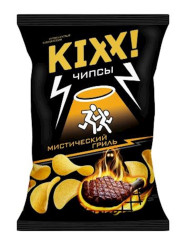 Zemiakové chipsy s príchuťou grilu 50 g Kixx