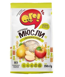 Zapečené müsli s jablkem a hruškou 350g Ogo!
