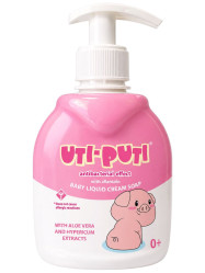 Tekuté dětské mýdlo s aloe vera a třezalkou 300g Uti-Puti