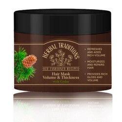 Maska na vlasy s cedrem pro objem a sílu 300 ml Herbal Traditions