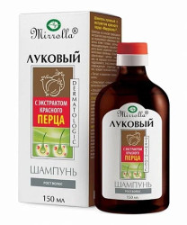 Cibulový šampon s červenou paprikou 150ml Mirolla