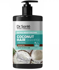 Hydratační šampon pro lámavé a suché vlasy Kokos 1 l Dr. Santé