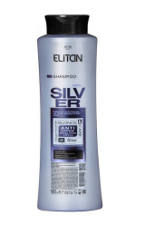 Šampon pro zesvětlené vlasy Proti žlutosti Kouřové stříbro 500 ml Elitan