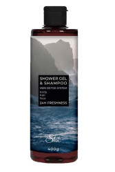 Sprchový gel–šampon Men Detox System 400 ml Shik