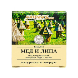 Prírodné tuhé mydlo Med a Lipa 80 g Aroma Saules