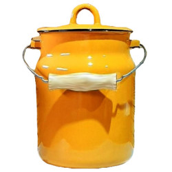 Smaltovaná bandaska (bidon) Hořčičný 3,5L