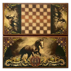 Stolní hra Nardy Kůň 400x200mm