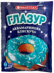 Poleva akvamarínová lesklá 75g Nasoloda