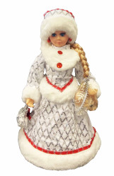 Figurka Sněhurky bílo-červená s přihrádkou na cukrovinky a dárky, 35 cm