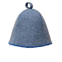 Čepice na banju (saunu) Komfort šedo-modrá 100%