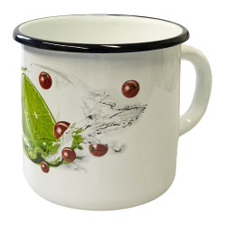 Smaltovaný hrnek Lime 1L