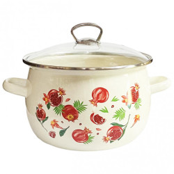 Smaltovaný kastrol granátové jablko 5L