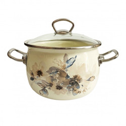 Smaltovaný kastrol bežový 1,5L Jasmin Premium+