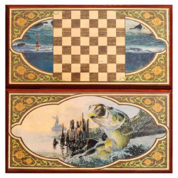 Stolní hra Nardy Rybaření 500x250mm