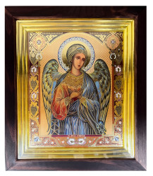 Ikona dřevěná velká 17x20cm Angel