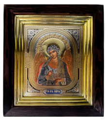 Ikona dřevěná se sklem 15x18cm Angel