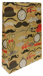 Dárková taška Hodinky a vousy 26x33 krafrova