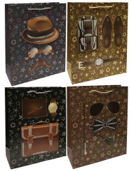 Dárková taška 23x18cm klobouk, aktovka