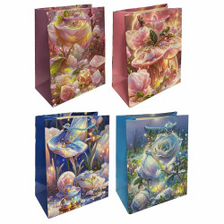 Dárková taška „Kouzelné květiny“ 23×18 cm