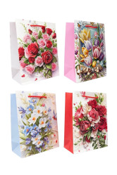 Dárková taška „Květiny“ 23×18 cm