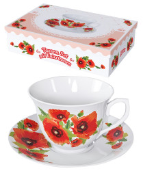 Čajový set Maki 6 šálků + 6 podšálků