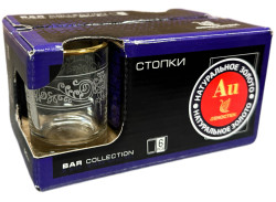 Sada 6 panáku 50ml Kamareze se zlatem