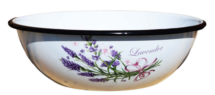 detail Smaltovaná mísa Levandule 1,5L