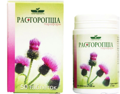 Ostropestřec Parapharm 50tab*350mg