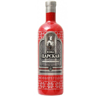 detail Vodka Novoroční červená 1L 40% Carská