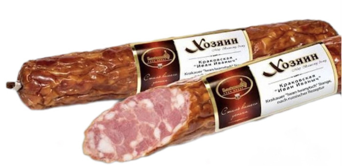 detail Servelat s česnekem IVAN-IVANYČ 275g