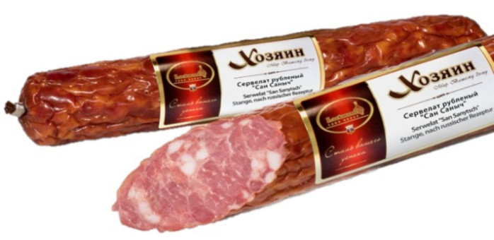 detail Servelat San Sanyč Lackmann 275g