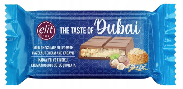 detail Dubajská čokoláda s ořechovým krémem 90 g Elit