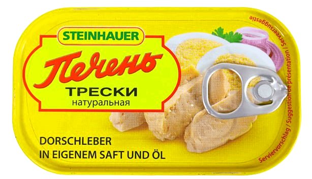 detail Tresčí játra 120g Steinhauer