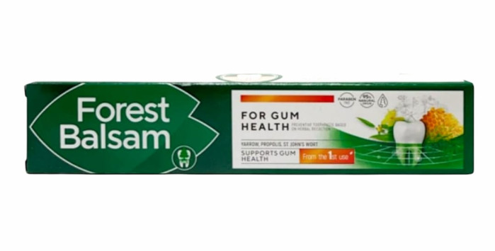 detail Zubní pasta s extrakty propolisu a třezalky tečkované 75 ml FOREST BALSAM