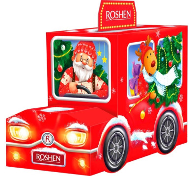 Novoroční dárek Santovo Auto 303g Roshen