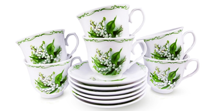 detail Čajový set konvalinka 6*6ks