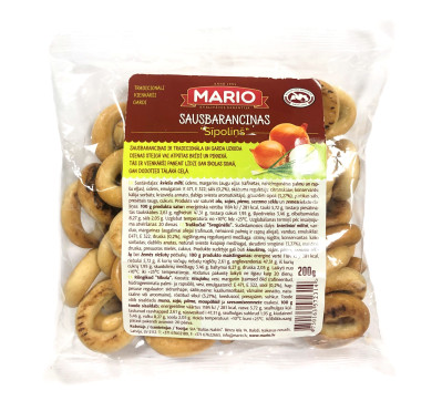 Preclíky s cíbulí 200g Mario