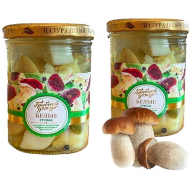 Nakládané bílé houby nasekané 400g