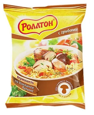 detail Nudle s houbami 60 g ROLTON