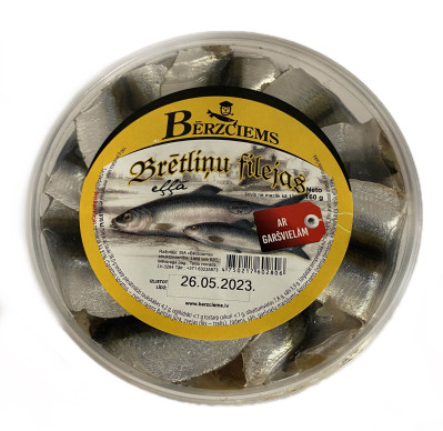 Kilka filety v oleji 160g Berzciems
