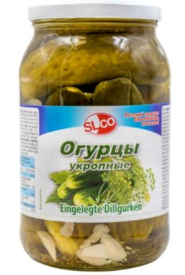 Nakládané okurky s koprem 860g SLCO