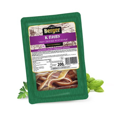 Vepřové uši uzené 200g Berger
