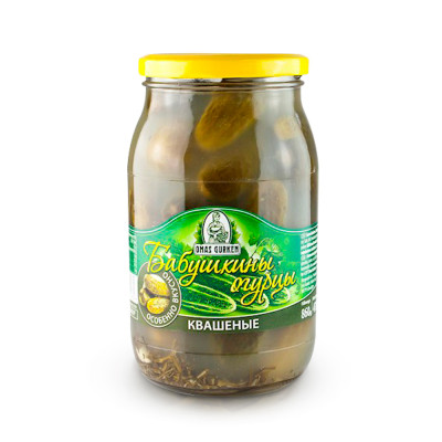 Nakládané okurky Kvašené 860g Od Babičky