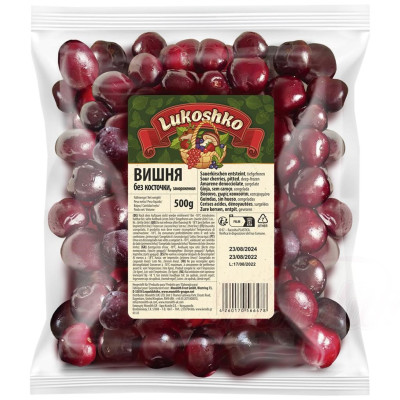 Mražené višně bez pecek 500g Lukoshko