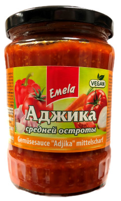 Adžika středně pikantní 520ml Emela