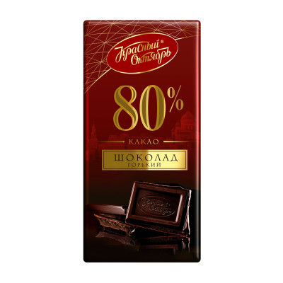 Hořká čokoláda Krasnij oktjabr 80g